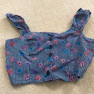 Floral crop top